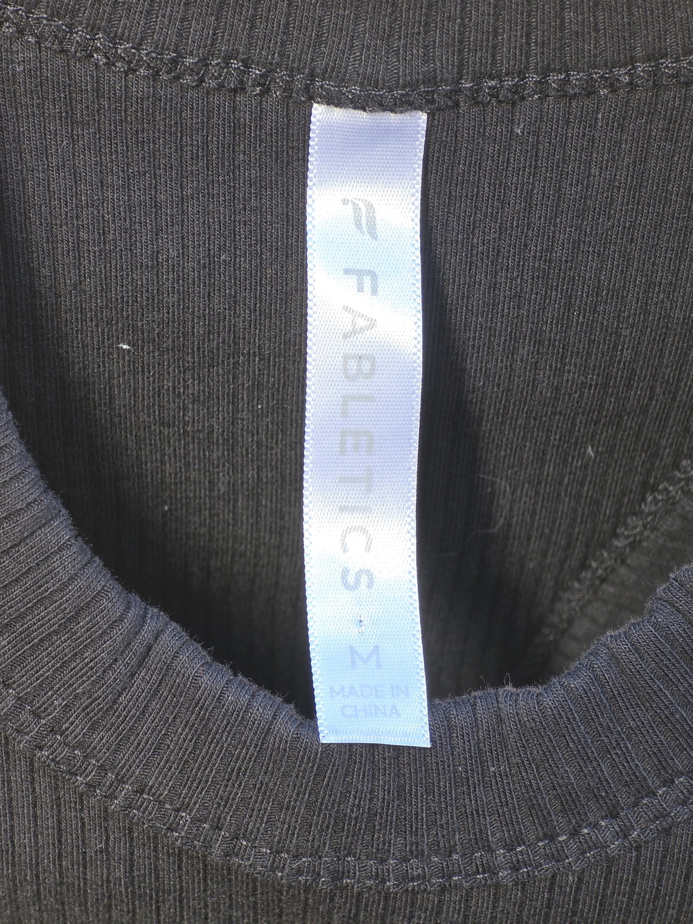 Fabletics High Neck Ribbed Tank Built-In Bra - Picture 4 of 7